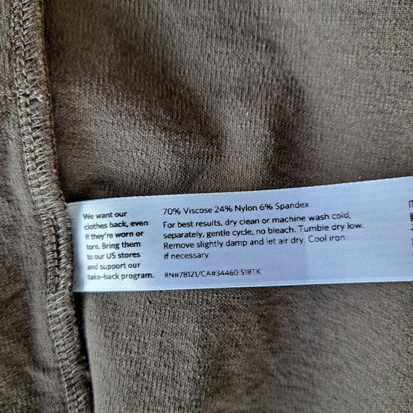 EILEEN FISHER Rye Kimono Jacket Size Small Stretch Crepe Gray-Brown - Picture 9 of 9